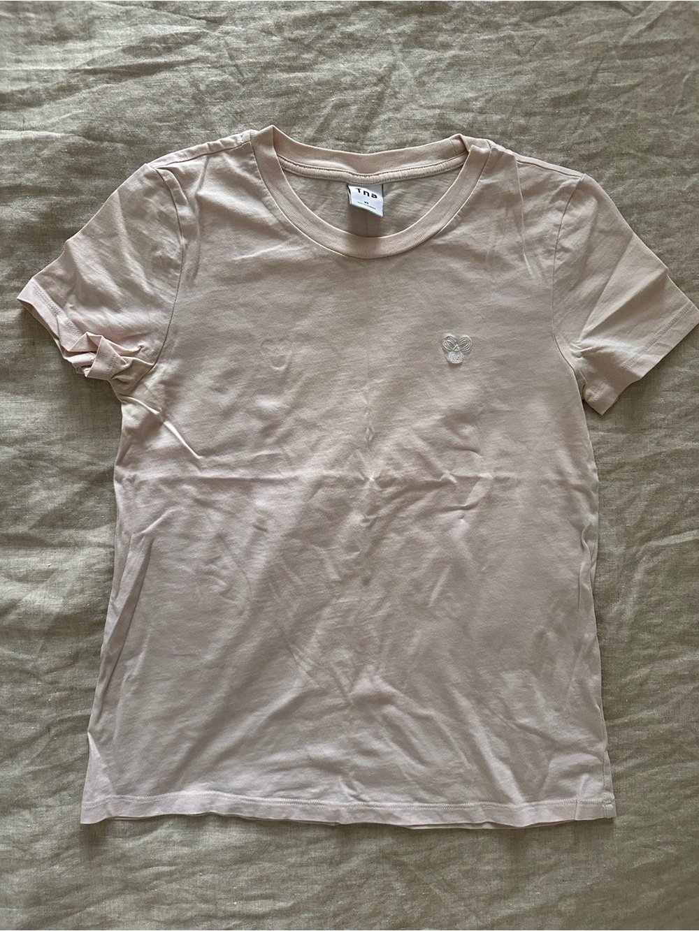 Aritzia Short Sleeve Tee in Light Blush Pink